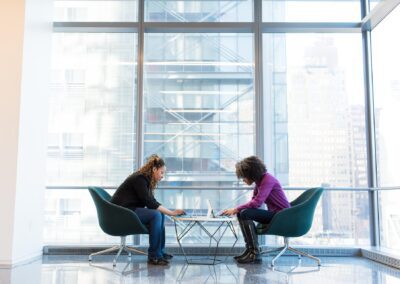 client meeting in an office